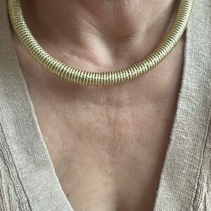 Vintage rope style necklace in gold